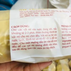 Mì Khô Đặc Biệt 300g 2 mi kho 5